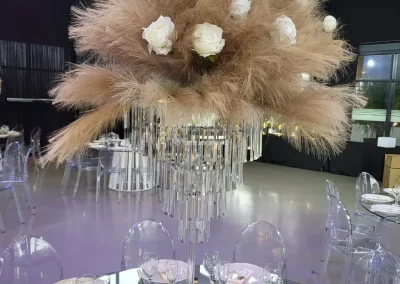 Création de centre de table pour mariage en Île de France - Rose Vénus