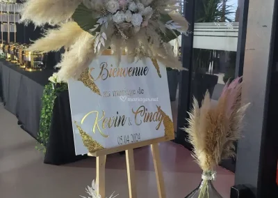 Création de décoration personnalisée de mariage en Île de France - Rose Vénus